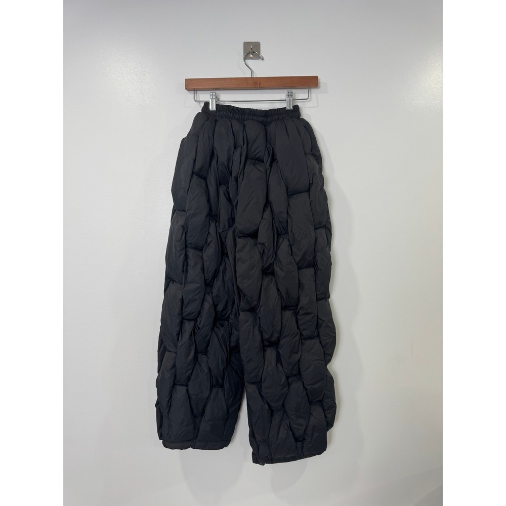 Cristian Zerotre Women Black Puffer Pants CR03 Quilted Streetwear XS - Picture 3 of 8